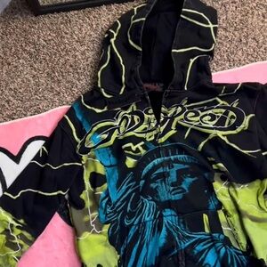 Godspeed Men's Graphic Hoodie - Black and Green